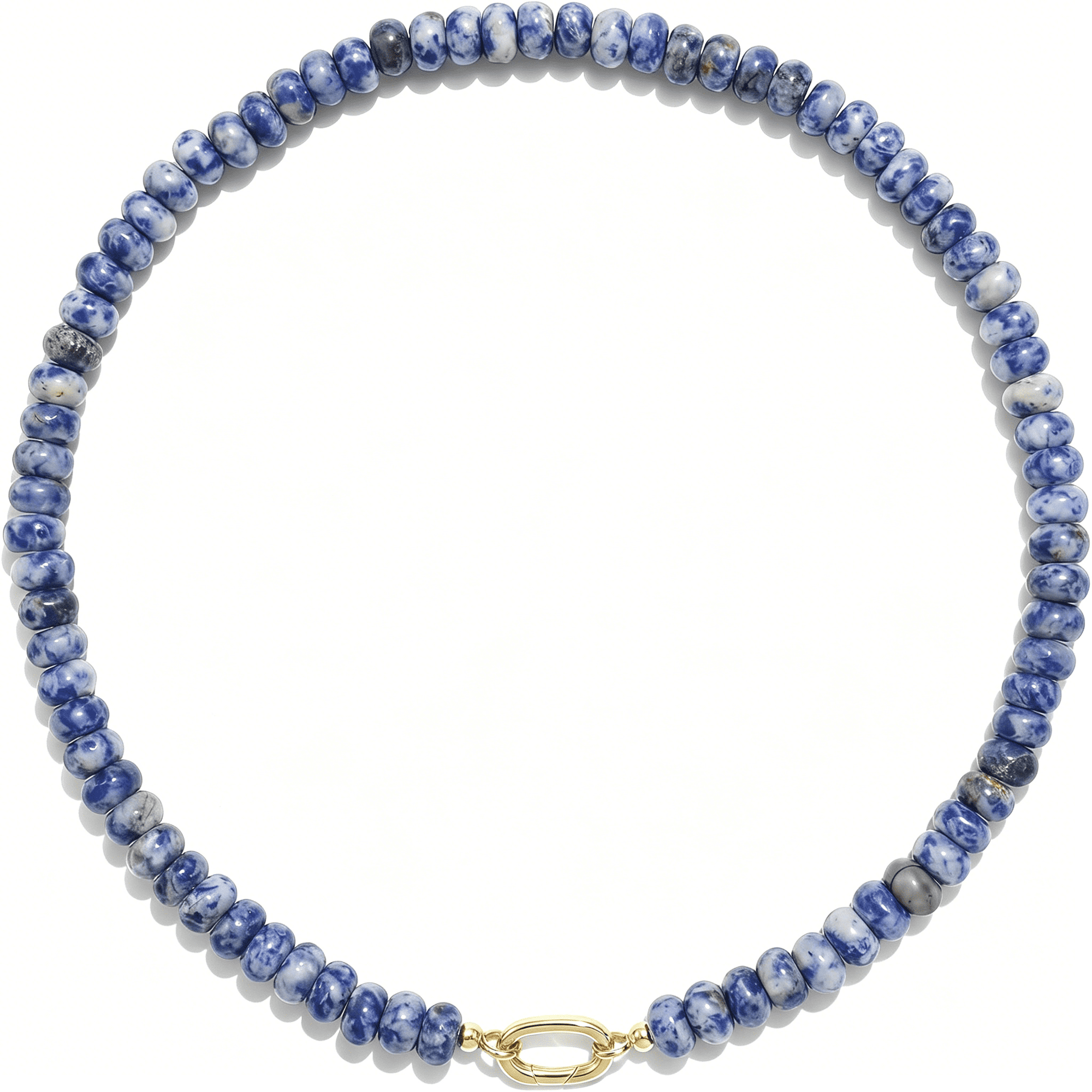 DESIGNICE Beaded Gemstone Necklaces for Women Bohemian Colored Choker Natural Stone Bead Summer Beach Handmade Jewelry Necklace