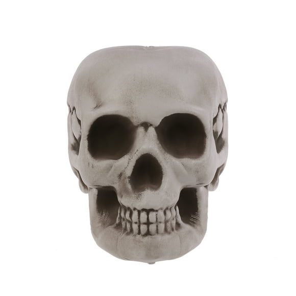 Calavera artificial de Halloween, adorno de calavera asustada, accesorios para casa de fantasmas, suministros para fiestas (3)