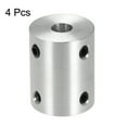 thumbnail image 3 of Unique Bargains 6mm to 6.35mm Bore Rigid Coupling 25mm Length 20mm Diameter Aluminum Alloy Shaft Coupler Connectors, 3 of 3