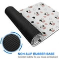 thumbnail image 6 of Long Mouse Pads for Desk,White Cow Heart Pattern Desk Mats on Top Of Desks, Desk Mouse Pad Extra Large with 3mm Non-Slip Base and Stitched Edge for Gaming,Office,Work,Home 35.4"x15.7", 6 of 6