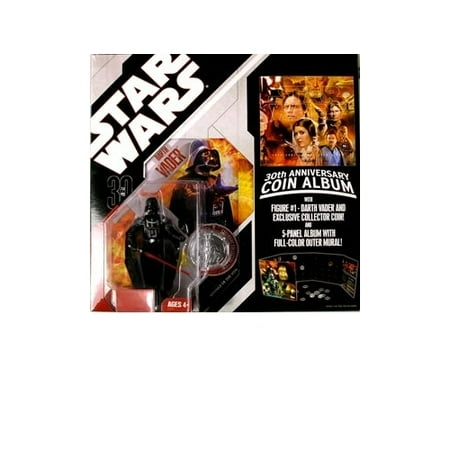 Star Wars 30th Anniversary Coin - Star Wars: 30th Anniversary Collection Wave 1 Darth Vader (#1) With Coin Album Action Figure