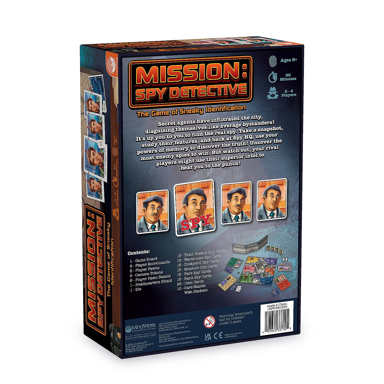 MindWare Mission: Spy Detective Family Board Game - Spy Game For 8 Year Olds and Up