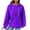 Purple, variant on YUGYXL Women's Fashion Waffle Sweatshirt Drawstring Long Sleeve Hoodies 2024 Fashion Solid Color Comfy Pullovers Y2K Tunic Soft Sports Tops with Pockets