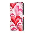 thumbnail image 5 of Allytechgroup Stylish Google Pixel 9A Case Cover, Flip Cover Wallet Case with Card Slots, Magnetic Closure Stand Feature Shockproof PU Leather Phone Case for Google Pixel 9A,Pink Hearts, 5 of 8