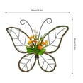 thumbnail image 2 of Outdoor Spring Decorations Butterfly Shaped Wreath Artificial Floral Wreaths for Front Door Window Home Decor, 2 of 5