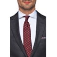 thumbnail image 3 of Mens Ticket Pocket 2-piece Charcoal Gray Cotton Modern Fit, 3 of 7