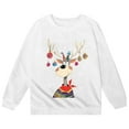 thumbnail image 3 of Christmas Sweatshirts for Girl 2025 Long Sleeve Crewneck Cute Reindeer Graphic Sweatshirt Xmas Holiday Pullover Tops, 3 of 5