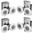 thumbnail image 1 of Ensemble de 4 Roulettes de Porte de Douche Double 23mm pour Porte de Douche Coulissante, 1 of 5