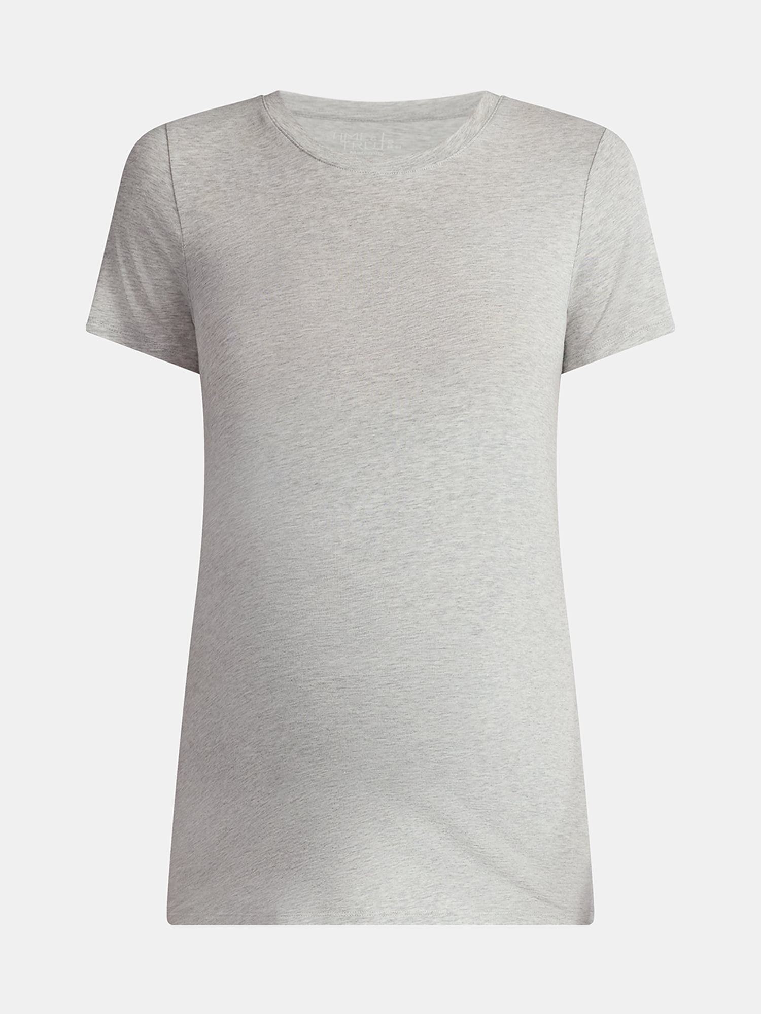 Time and Tru Women's Maternity Non-Shirred Short Sleeve Tee, Sizes S-XXL