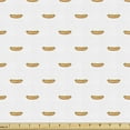thumbnail image 1 of Hot Dog Fabric by the Yard, Minimalist Food Doodle Continuous Sandwich Pattern BBQ Beef Bun Bread Print, Upholstery Fabric for Dining Chairs Home Decor Accents, 5 Yards, Sand Brown White by Ambesonne, 1 of 4