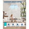 thumbnail image 6 of 18000 BTU Dual Zone Mini Split Air Conditioner Heater, 9000 BTU Each Indoor Unit, 24 SEER2 Wifi Enabled Cooling Heating System for 2 Rooms, 6 of 7