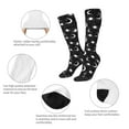 thumbnail image 6 of Fotbe Crescent and Stars print Women's Men's Novelty Crew Socks Cotton Socks Knee High Socks for Walking,Running,Nurses,Pregnancy, 6 of 9