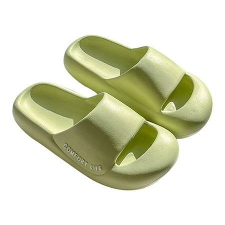 

ibaste Non-skid Thick-soled Cloud Sippers | Toe-covered Pillow Sippers | Shower Sandals with Thick Sole Couple Sippers for Indoor and Outdoor