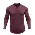 thumbnail image 2 of RXIRUCGD Pull Décontracté pour Hommes, Couleur Unie, Manches Longues, Col Rond, Vin, Taille : 2TG, 2 of 6