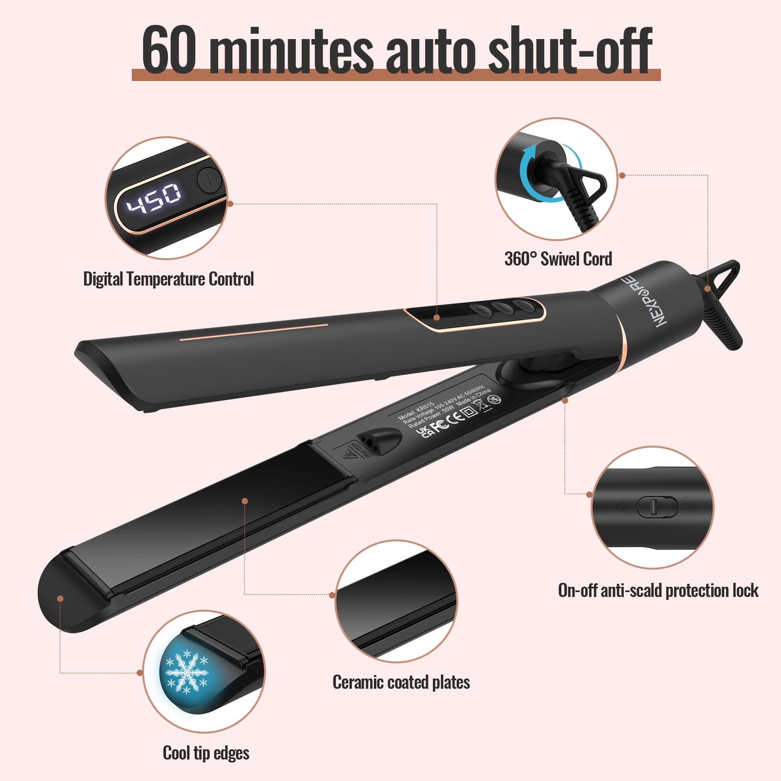 Black diamond 2024 infrared hair straightener