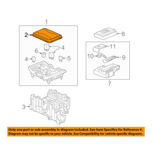 GM OEM Fuse Relay-Fuse Box Cover 23174030
