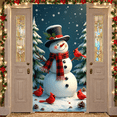 thumbnail image 3 of Festive Design Snowman Figure Winter Wonderland Banner for Christmas Celebration Outdoor Decoration Holiday Party, 3 of 9