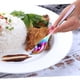 thumbnail image 4 of Cucharón para salsa de acero inoxidable con pico vertedor, gran cuchara para salsa pequeña para salsas y aderezos, 4 of 5