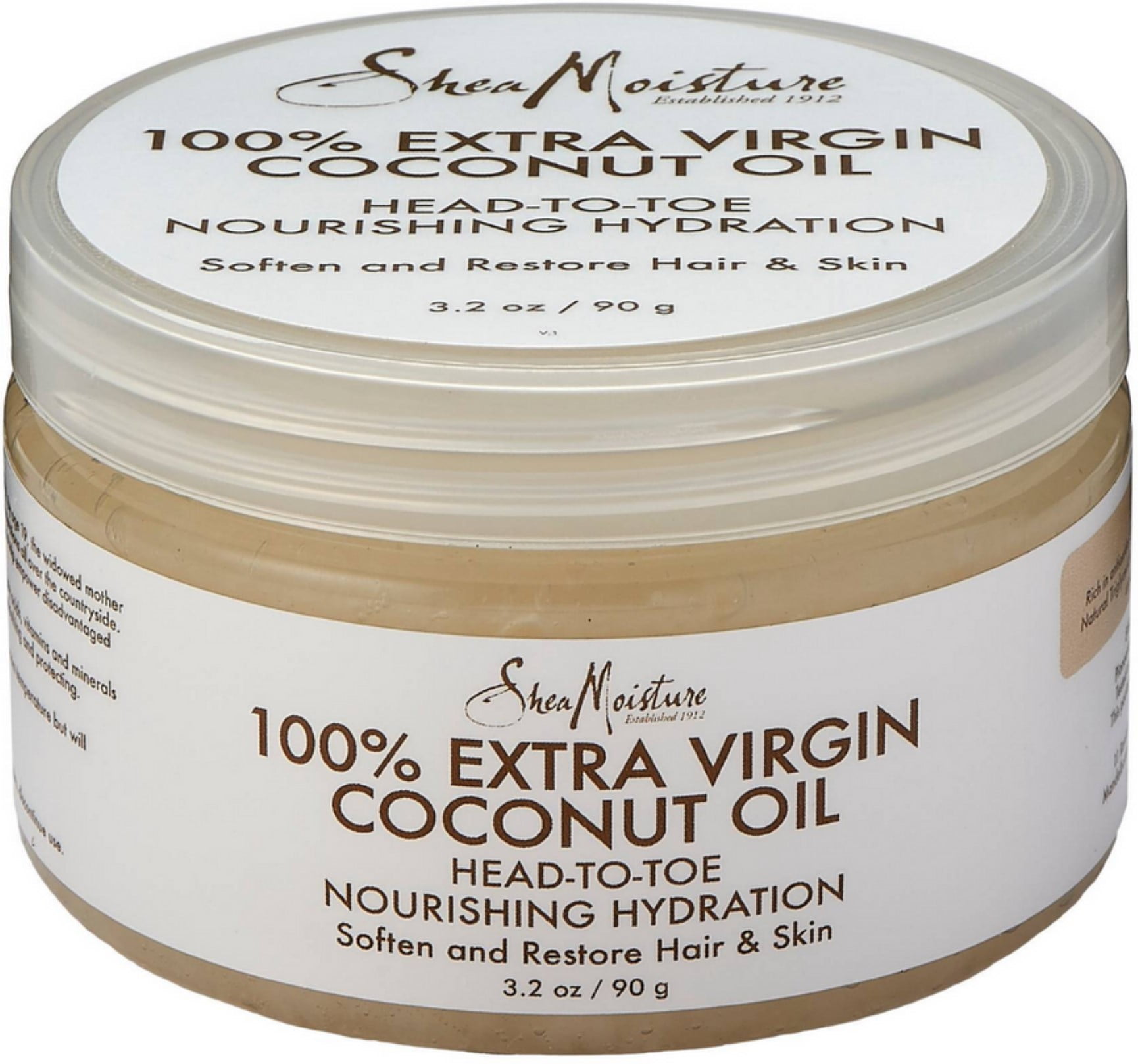 Shea Moisture 100 Extra Virgin Coconut Oil 3.2 oz (Pack of 2