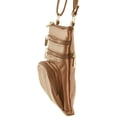 thumbnail image 6 of SILVERFEVER Women's Shoulder Crossbody Round RFID Pocket Small Genuine Leather Bag, 6 of 7