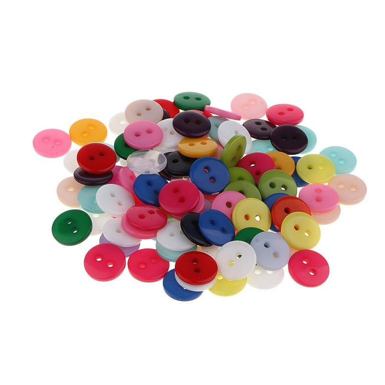 100 Pieces 1 Cm Sewing Buttons Craft Buttons Sewing Button Kids Buttons for  