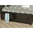 thumbnail image 3 of Casual Transitional Design Eastern King Platform Bed Nightstands 3pc Brown Bedroom Set Wooden Bedroom Furniture, 3 of 7