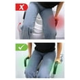 thumbnail image 2 of - Toilet Seat Riser with Handles 4 inch (Fits Round and Elongated up to 15"), Raised with Lid, Seniors, 2 of 9