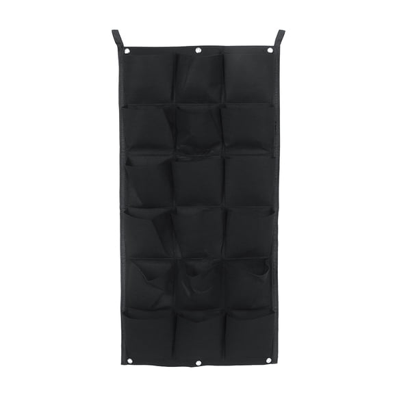 Bolsillo Vertical de fieltro para plantas de jardín, contenedor para cultivo, bolsas, macetero para colgar en la pared, 18 bolsillos, 100x50CM