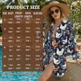 thumbnail image 7 of Xoenoiee Rooster Chicken Flower Print Womens Swimsuit Coverup Shirt Button Down Bathing Suit Cover Ups Beachwear for Beach Pool Vacation Swimming, XL, 7 of 7