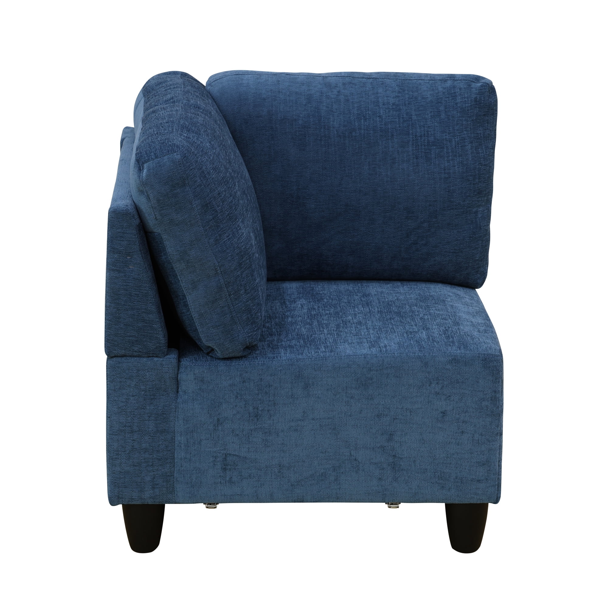Aukfa Modular Sectional Couch Set - Corner sofa - Flannel - Blue