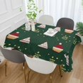 thumbnail image 2 of Yayeee Tablecloths 54" x 72" Rectangle Wrinkle Resistant Party Table Cover, Christmas Santa Hats, 2 of 8