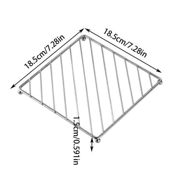 LEHOZIHEQ Stainless Steel Trivets, Heat Resistant Insulated Hot Pads, for Hot Pots/Pans, Round Dishwasher Safe Metal Trivets