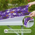 thumbnail image 6 of Halloween Cute Ghosts and Skeletons Square Fitted Tablecloth with Elastic Edge,Square Table Cover,Washable Elastic Table Cover for Home Kitchen Party Decor 34"x34", 6 of 6