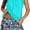 Blue Green Flower, variant on Olaglory Tankini Swimsuits for Women Two Piece Bathing Suit for Women Modest Blouson with Shorts Athletic Swimwear