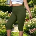 thumbnail image 6 of Bloomae Plus Size High Waisted Biker Shorts for Women-Basic Solid Color Tummy Control Fitness Athletic Workout Running Yoga Gym Shorts, 6 of 10