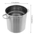 thumbnail image 2 of 78 Quart Stock Pot Stainless Steel Large Kitchen Soup Big Cooking Steaming Fryer, 2 of 13