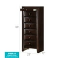 thumbnail image 2 of Glory Furniture Marilla 7-Drawers Bedroom Lingerie Chest in Cappuccino, 2 of 8