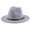 Light Gray, variant on Women's Felt Panama Hats Classic Wide Brim Fedora with Belt Buckle Retro Floppy Panama Hat