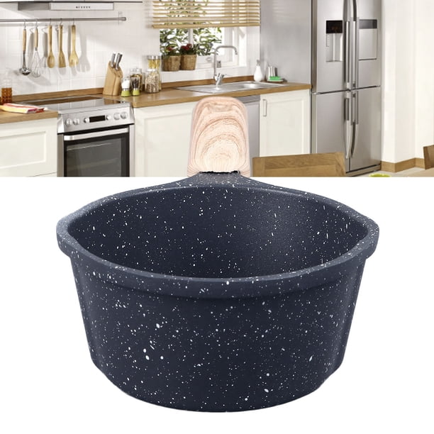 Cacerola para salsa de cocina, DE, boquillas para verter, aluminio de primera, revestimiento de piedra médica, tamamo pequeño, perfecta para cocinas Pequeñas, acampado