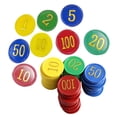 thumbnail image 2 of SHISUYAN 320pcs Plastic Poker Chips Learning Math Counting Chips Number Counting Plastic Chips, 2 of 9