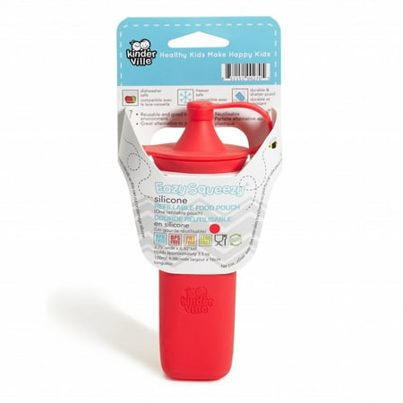Kinderville Easy Squeezy 100% Food-Grade Silicone Refillable Food