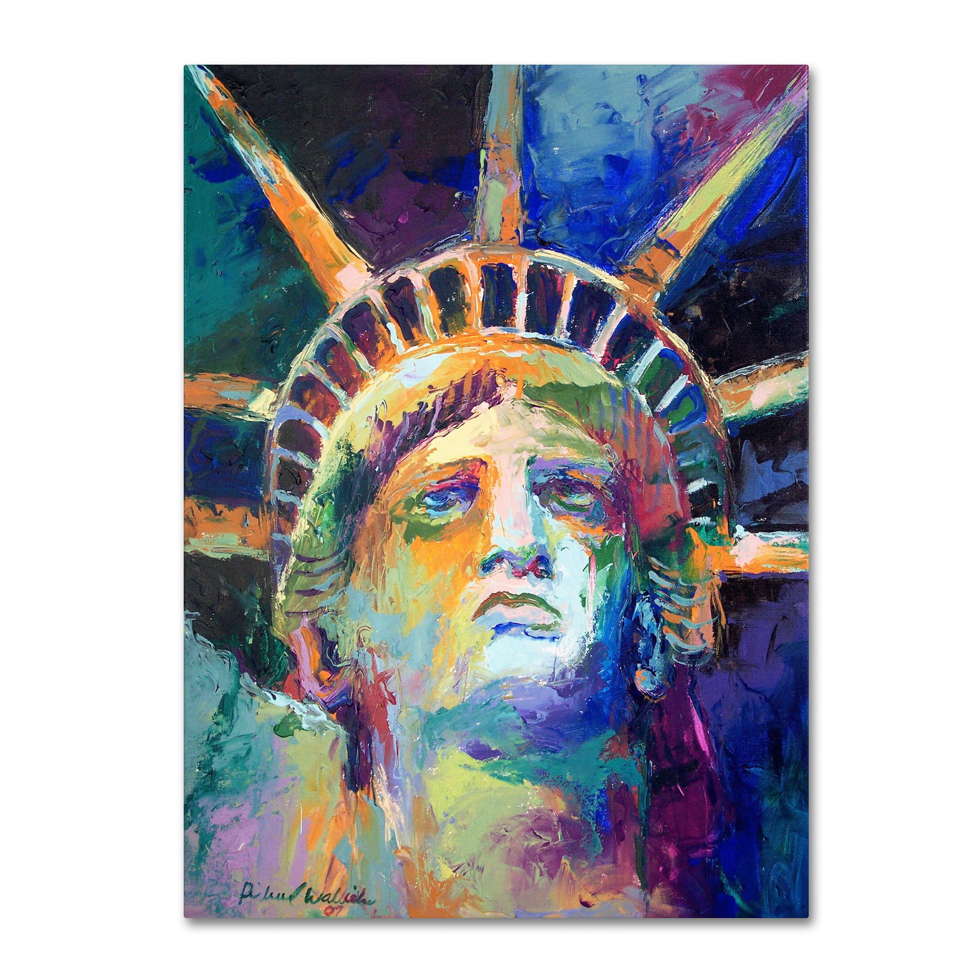 Richard Wallich 'Statue' Canvas Art