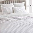 thumbnail image 3 of Studio 16, Toronto - Lana Silky Tencel 3-Piece Quilt/Coverlet Set (King) - White, 3 of 8