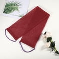 thumbnail image 6 of Unique Bargains 1 Pc Elasticity Body Scrub Towel Body Scrubber for Shower 29.92"x5.51" Red, 6 of 6