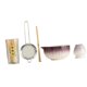 thumbnail image 3 of 5pcs matcha set matcha bowl con spout hechas a mano Herramientas regalos para amantes del té Utensilios japoneses Ceremonía de té Cerámica Púrpura, 3 of 9