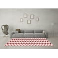 thumbnail image 3 of Ahgly Company Machine Washable Indoor Rectangle Solid Red Modern Area Rugs, 2' x 5', 3 of 4