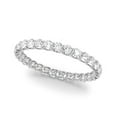 thumbnail image 6 of KohinoorGems 14K White Gold 1 Carat Diamond Eternity Band – 32 Round Brilliant Cut Diamonds, VS1 F-G, Full Wedding Ring for Women, 6 of 7