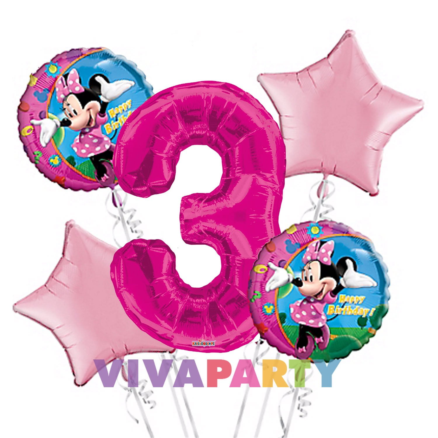18" Mickey Mouse 5pc Happy Birthday Foil Balloon Bouquet set 1st Birthday BabBoy 
