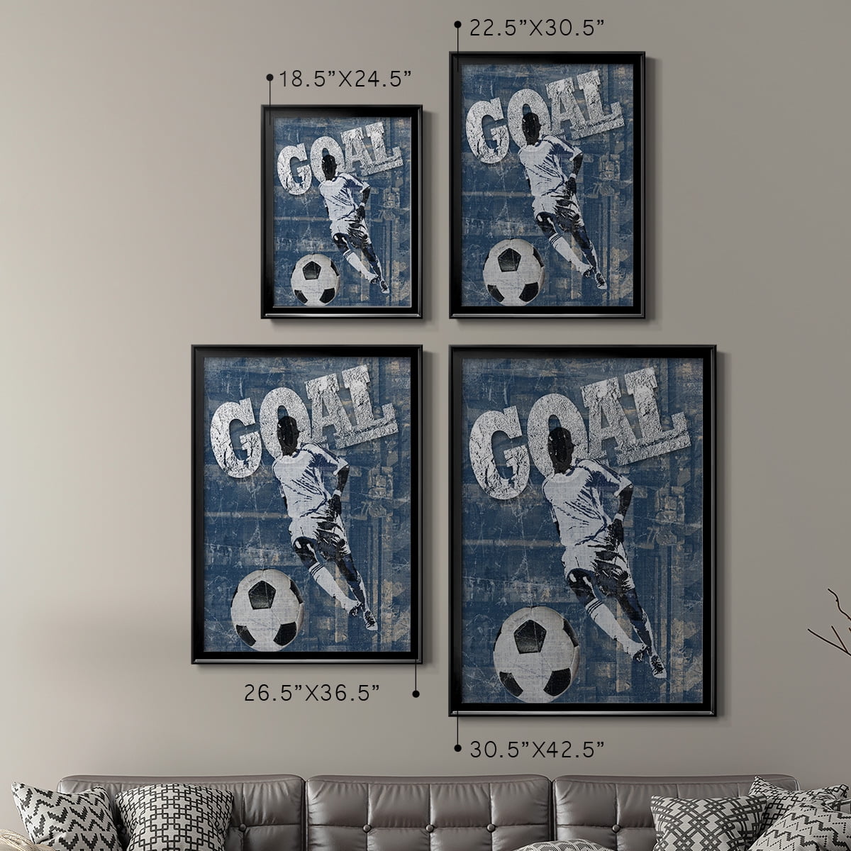 Goal Scorer Premium Framed Print - Ready to Hang