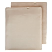 KFFKFF Welding Blanket, 4FT x 6FT Thermally Treated Welding Blanket, Withstands Up To 998°F Heat, Robust Fiberglass Fire Resistant Insulation Welding Mat Shield, Incorporated with Metal Grommets